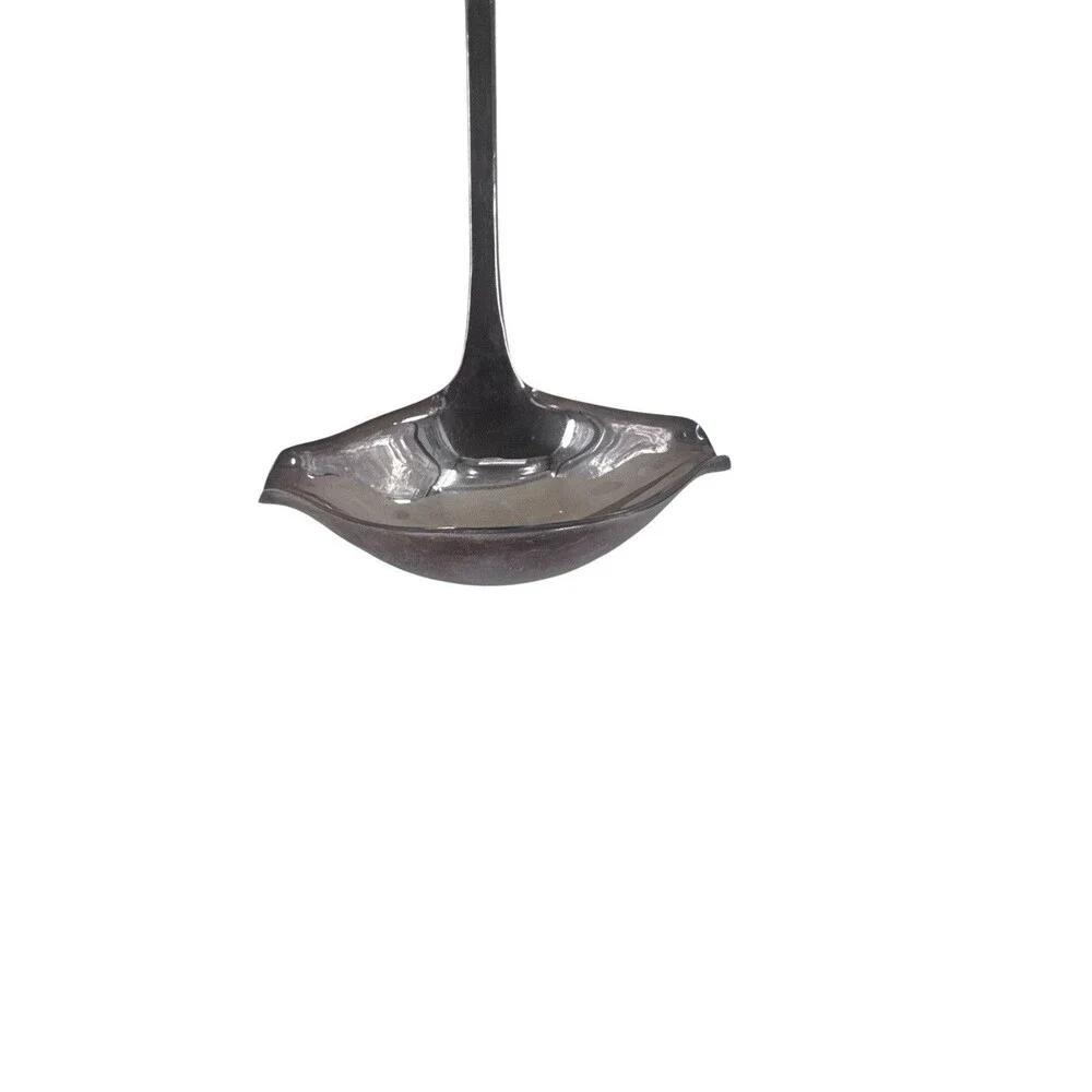 Gorham Silverplate 12.5 Inch Punch Ladle YH274 Heritage Plain Handle 2 Spout